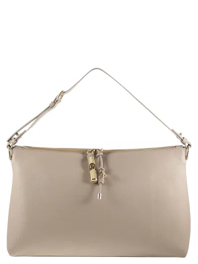 Furla Debby Shoulder Bag M In Neutral