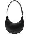 Furla Curved Silhouette Mini Shoulder Bag In Black