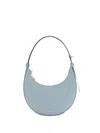 Furla Curved Light Blue Shoulder Bag