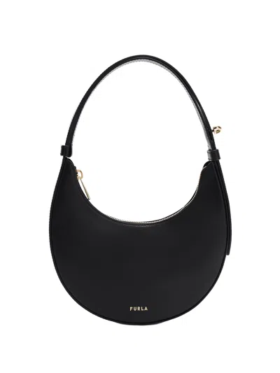 Furla Delizia Mini Bag Nero Black Soft Calf Leather Woman
