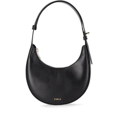FURLA DELIZIA MINI BLACK SHOULDER BAG