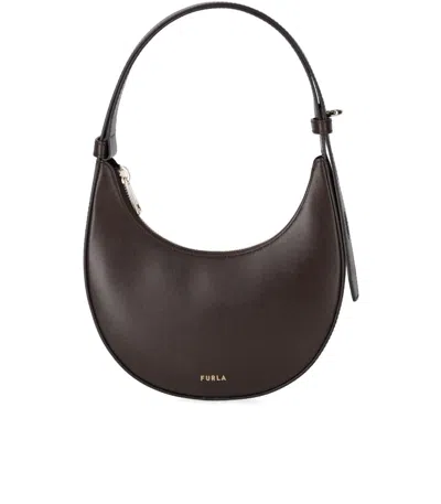 FURLA DELIZIA MINI CHOCOLATE SHOULDER BAG