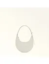 Furla Delizia Mini Hobo Bag In Cream Leather In White