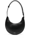 Furla Curved Silhouette Mini Shoulder Bag In Black