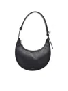Furla Curved Silhouette Mini Shoulder Bag In Black