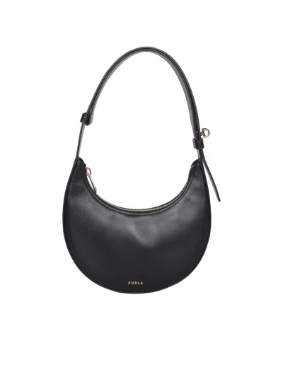 Furla Delizia Mini Shoulder Bag In Black