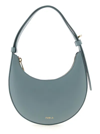 Furla Delizia Mini Shoulder Bag In Blue