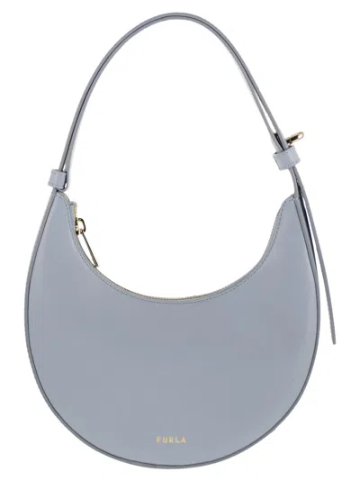 Furla Delizia Mini Shoulder Bag In Gray