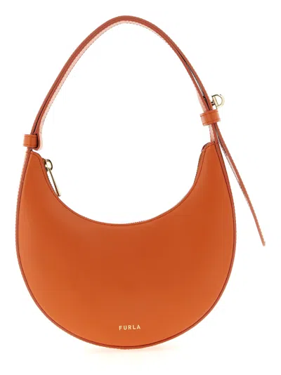 Furla Delizia Mini Shoulder Bag In Orange