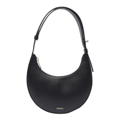 Furla Delizia Mini Bag Nero Black Soft Calf Leather Woman