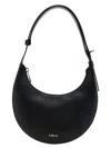 Furla Curved Silhouette Mini Shoulder Bag In Black