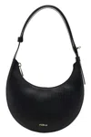 Furla Curved Silhouette Mini Shoulder Bag In Black