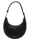 Furla Curved Silhouette Mini Shoulder Bag In Black