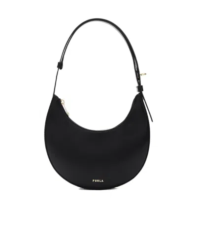 Furla Delizia Mini Bag Nero Black Soft Calf Leather Woman