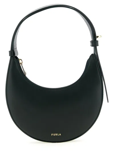 Furla Delizia Mini Bag Nero Black Soft Calf Leather Woman