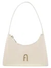 Furla 'mini Bag Leather Curved Handle' In Nude