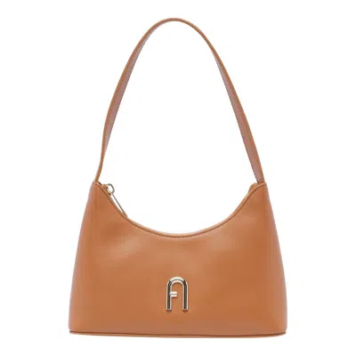 Furla Mini Diamante Shoulder Bag In Brown
