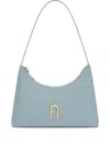 Furla Diamante Logo-plaque Shoulder Bag In Blue