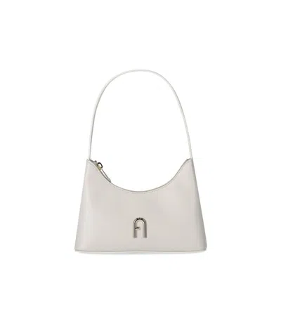 Furla Diamante Mini Marshmallow Shoulder Bag In Grey