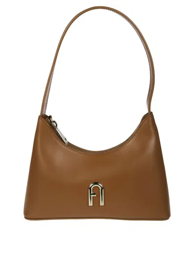 Furla Diamante Mini Shoulder Bag In Brown