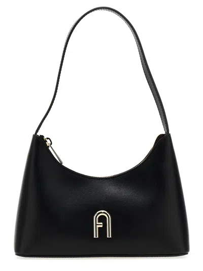 Furla Diamante Mini Shoulder Bag In Black