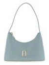 Furla Diamante Logo-plaque Shoulder Bag In Blue