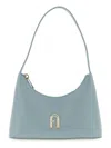 Furla Diamante Logo-plaque Shoulder Bag In Blue