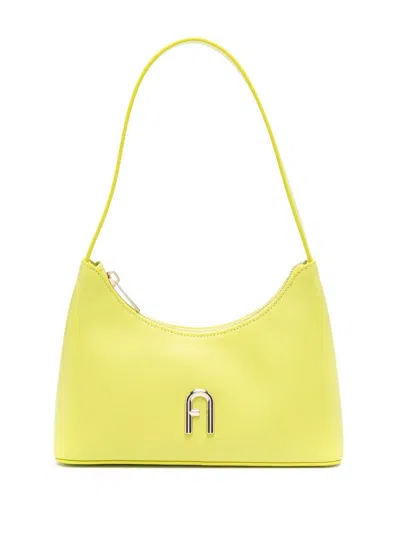 Furla Diamante Mini Shoulder Bag In Yellow & Orange