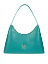 Furla Curved Top Handle Structured Shape Shoulder Bag In Verde