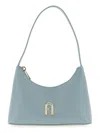 Furla Diamante Logo-plaque Shoulder Bag In Blue
