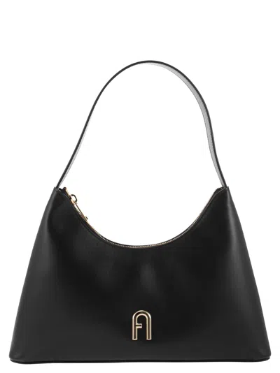 FURLA BLACK CALF LEATHER BAG