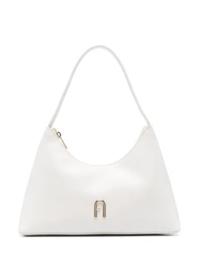 Furla Diamante Small Shoulder Bag In Neutrals