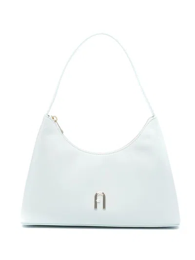 Furla Diamond Leather Shoulder Bag In Blue