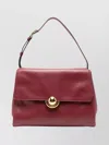 Furla Domus M Shoulder Bag With Adjustable Strap In Red
