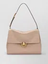 Furla Domus M Structured Neutral Leather Shoulder Bag In Neutral