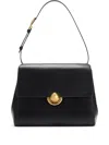 Furla Domus S Shoulder Bag With Adjustable Strap In Black