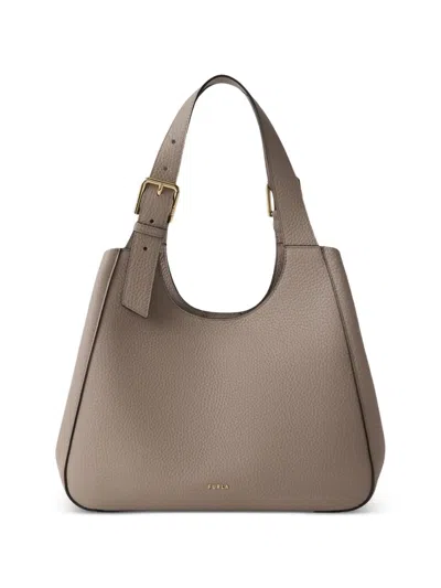 Furla Dora Tote M In Gray