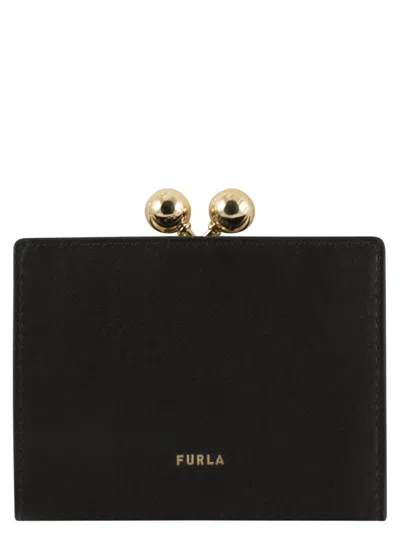 Furla Dots Compact Wallet S In Black