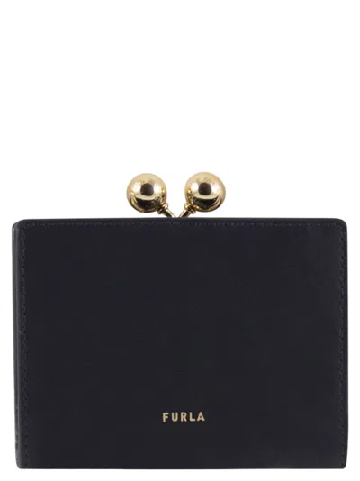 Furla Dots Compact Wallet S In Black