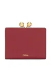 Furla Dots Small Compact Wallet In Red