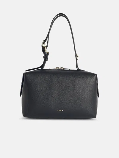 Furla 'double' Black Leather Bag