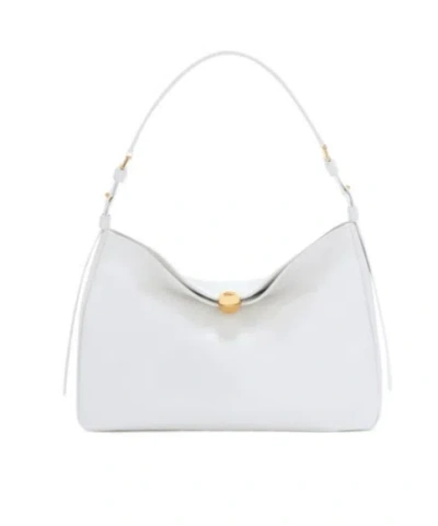 Furla Drape Shoulder Bag In White
