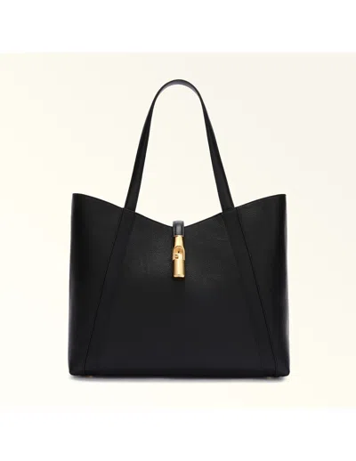 Furla Borsa Goccia L Tote Nera In Black