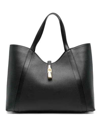 Furla Drop Xl Hobo In Black