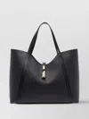Furla Dual Top Handles Structured Silhouette Shoulder Bag In Black