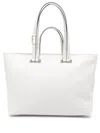 Furla Duetto L Tote Bags In 3576s Marshmallow+grigio Int.