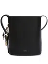 Furla Small Roxie Leather Bucket Bag In Black