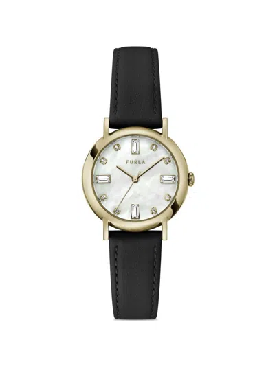 Furla Easy Shape 32mm Watch In Black