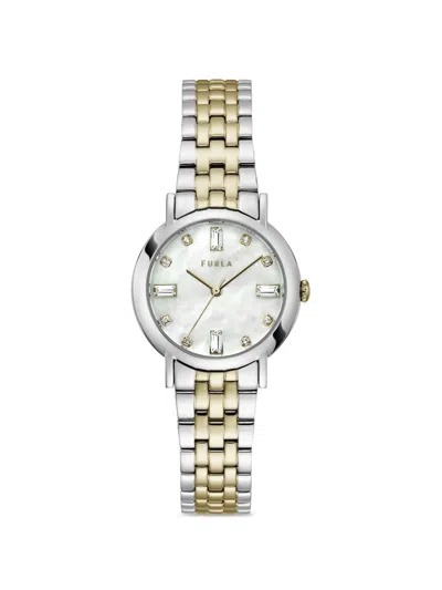 Furla Easy Shape 32mm Watch In Gold