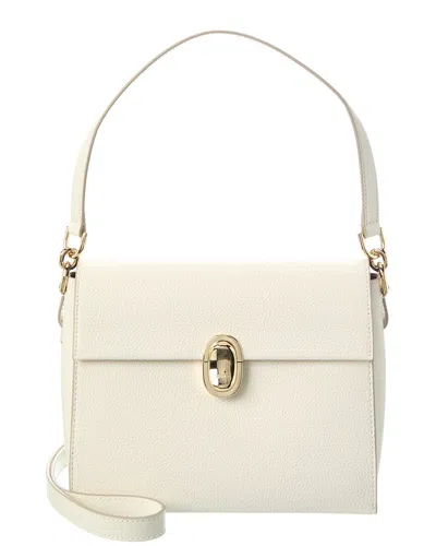 Furla Eclisse Leather Shoulder Bag In Neutral